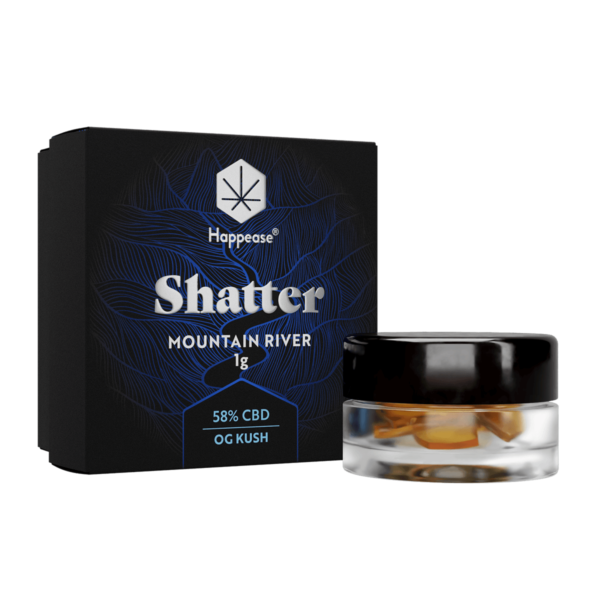 happease cbd extract shatter mountain river