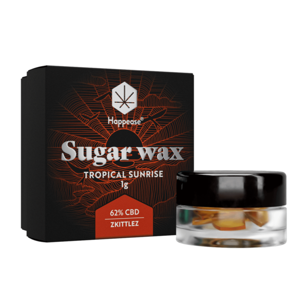 happease cbd extract sugar wax tropical sunrise
